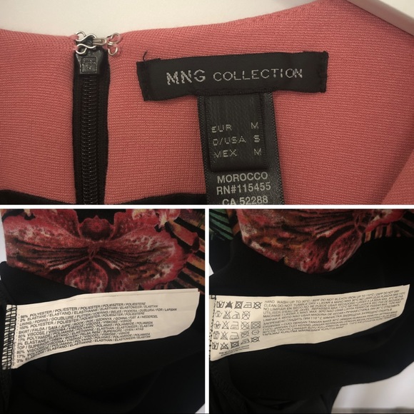 SOLD Mango MNG Tropical Color Block Sheath Dress - Picture 6 of 7